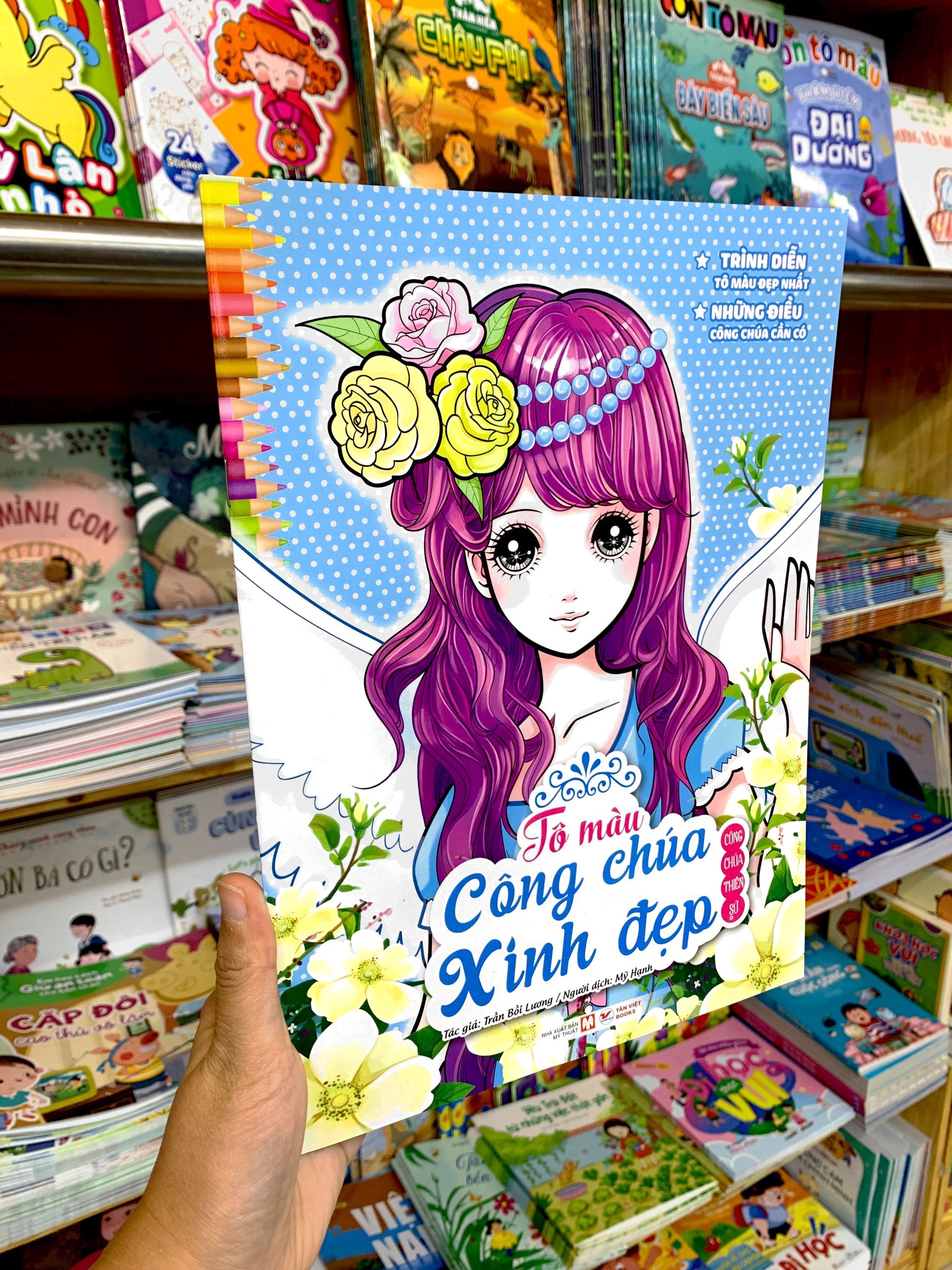 tô màu công chúa xinh đẹp - công chúa thiên sứ (tái bản 2023) - Ảnh 7
