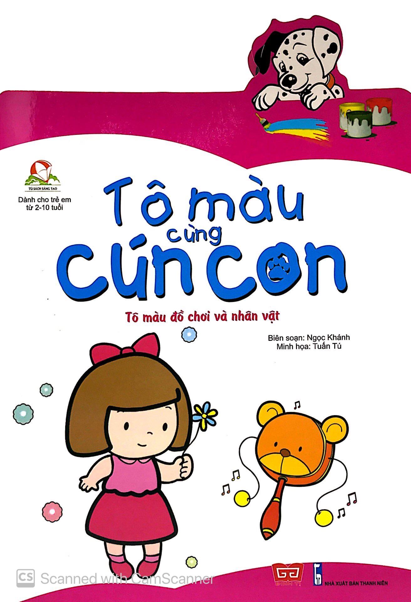 tô màu cùng cún con - tô màu đồ chơi và nhân vật - Ảnh 2