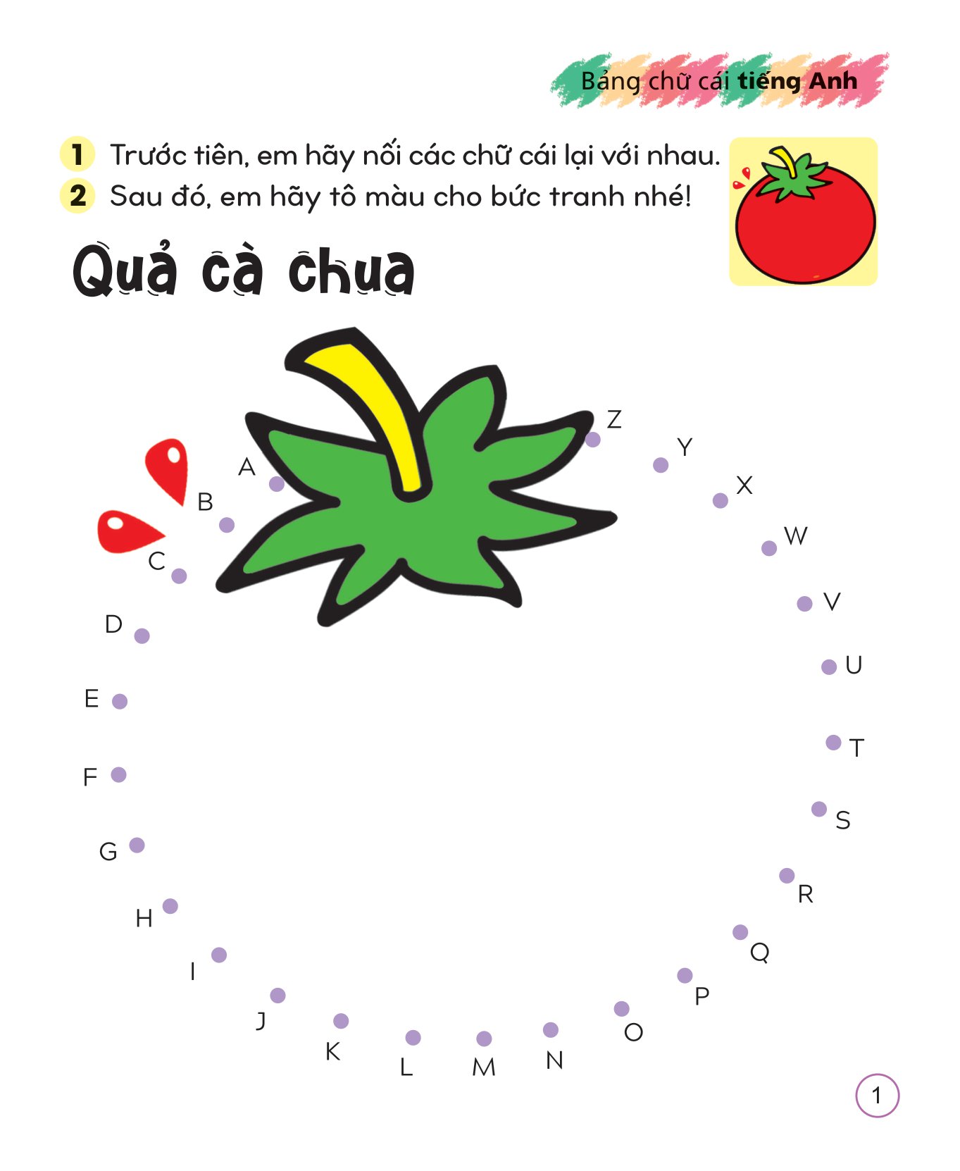 tô màu sáng tạo giúp bé làm quen với chữ cái và con số - bảng chữ cái tiếng anh - Ảnh 2