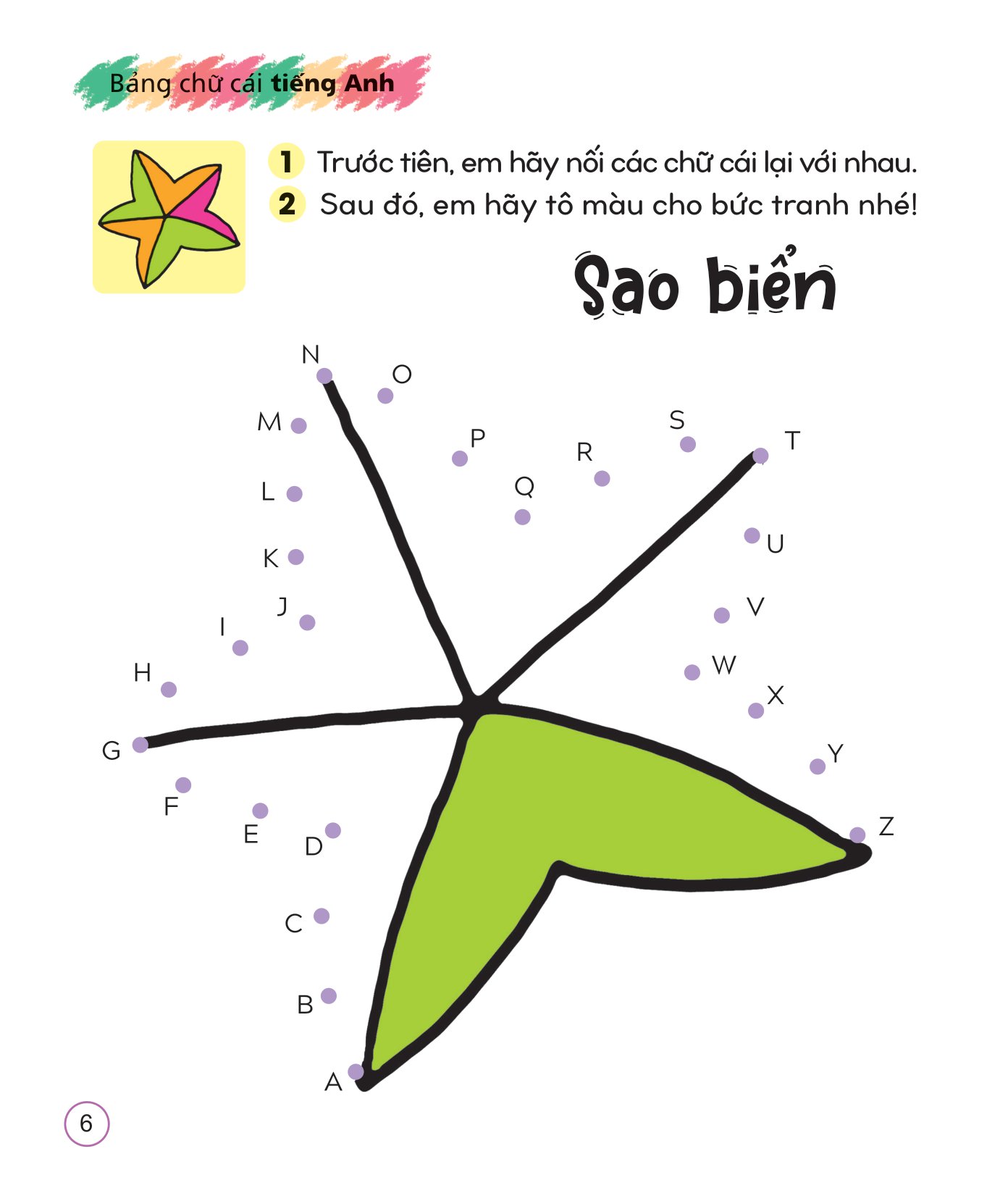 tô màu sáng tạo giúp bé làm quen với chữ cái và con số - bảng chữ cái tiếng anh - Ảnh 7