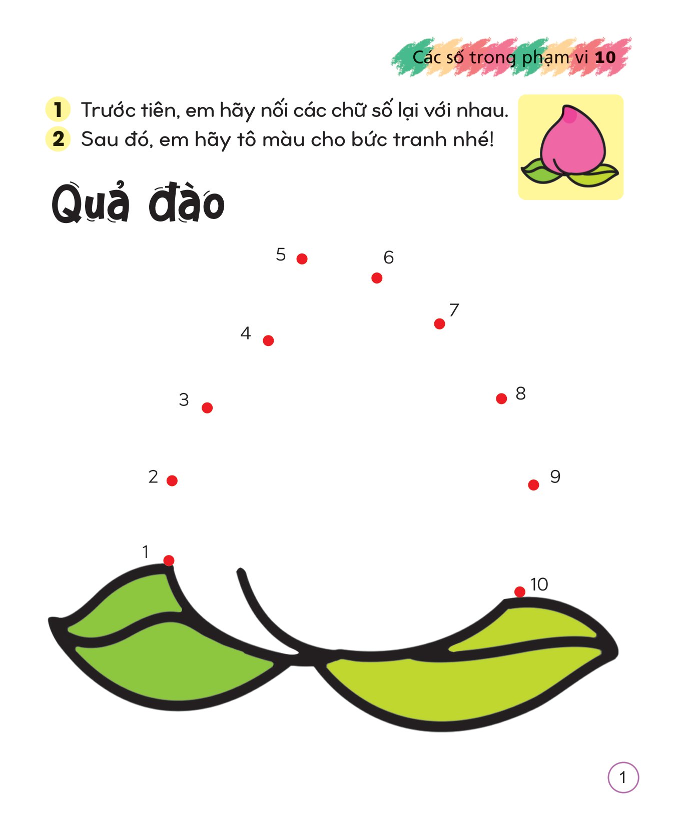 tô màu sáng tạo giúp bé làm quen với chữ cái và con số - các số trong phạm vi 10 - Ảnh 2