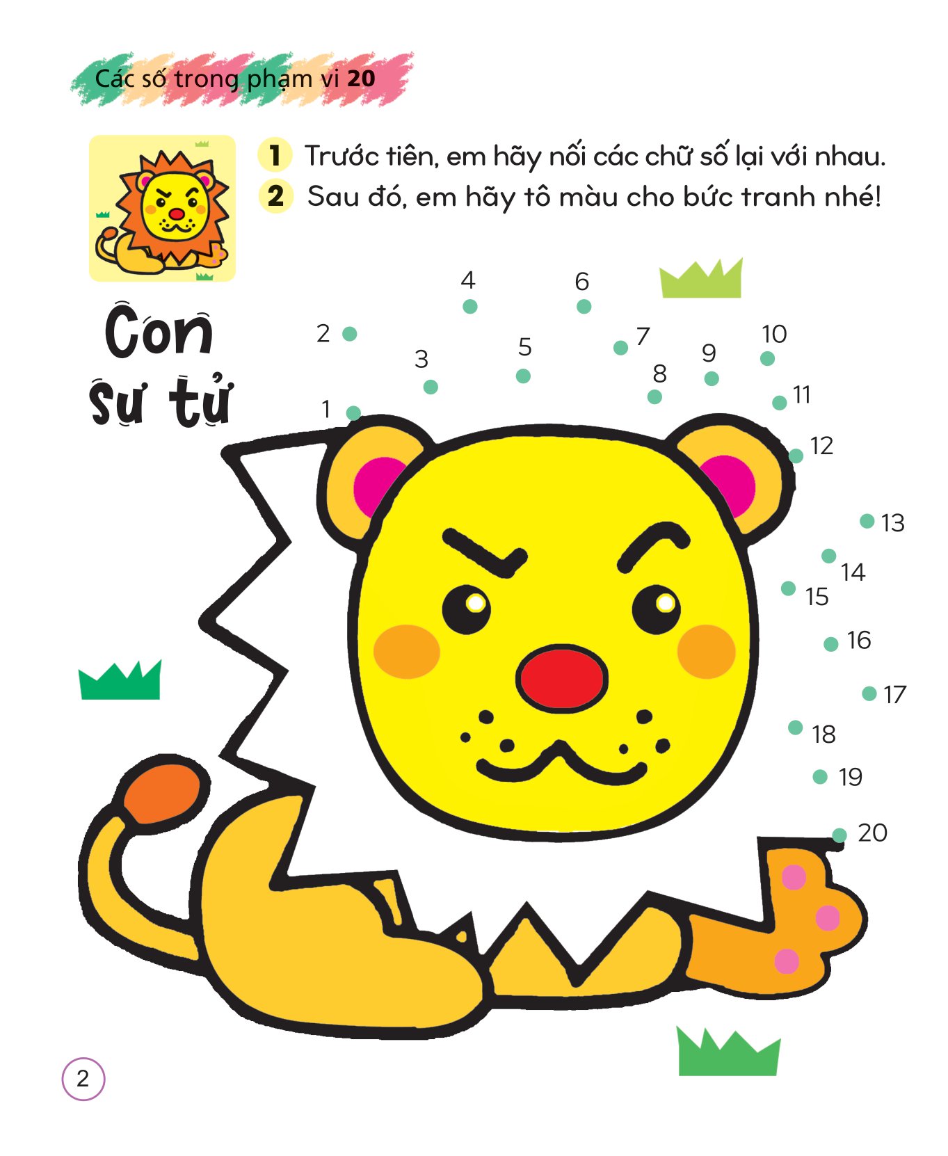 tô màu sáng tạo giúp bé làm quen với chữ cái và con số - các số trong phạm vi 20 - Ảnh 3