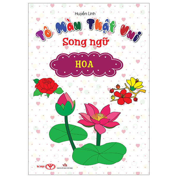 tô màu thật vui - song ngữ - hoa