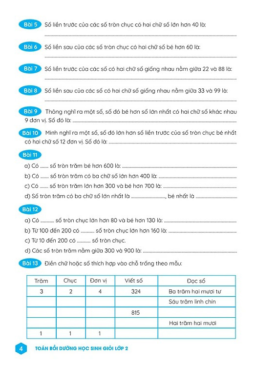 Toán Bồi Dưỡng Học Sinh Giỏi Lớp 2 (Tái Bản 2025) - Ảnh 4