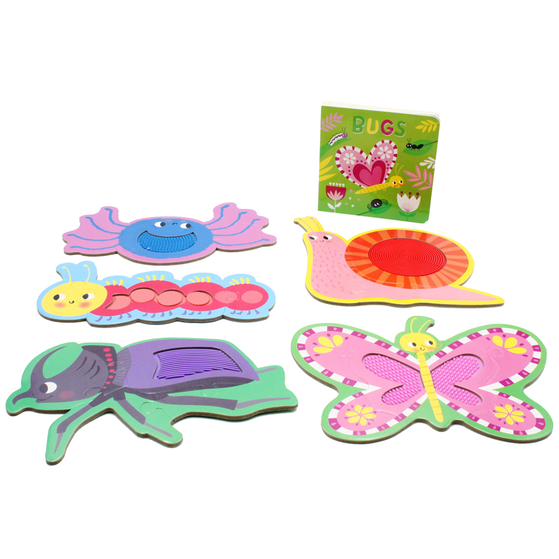 touch and feel jigsaw puzzles boxset - bugs (5 jigsaw puzzles) - Ảnh 10