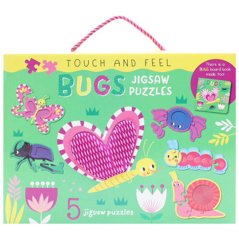 touch and feel jigsaw puzzles boxset - bugs (5 jigsaw puzzles) - Ảnh 3