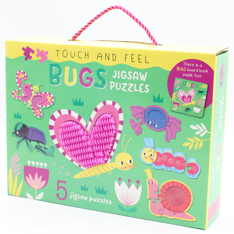 touch and feel jigsaw puzzles boxset - bugs (5 jigsaw puzzles) - Ảnh 6
