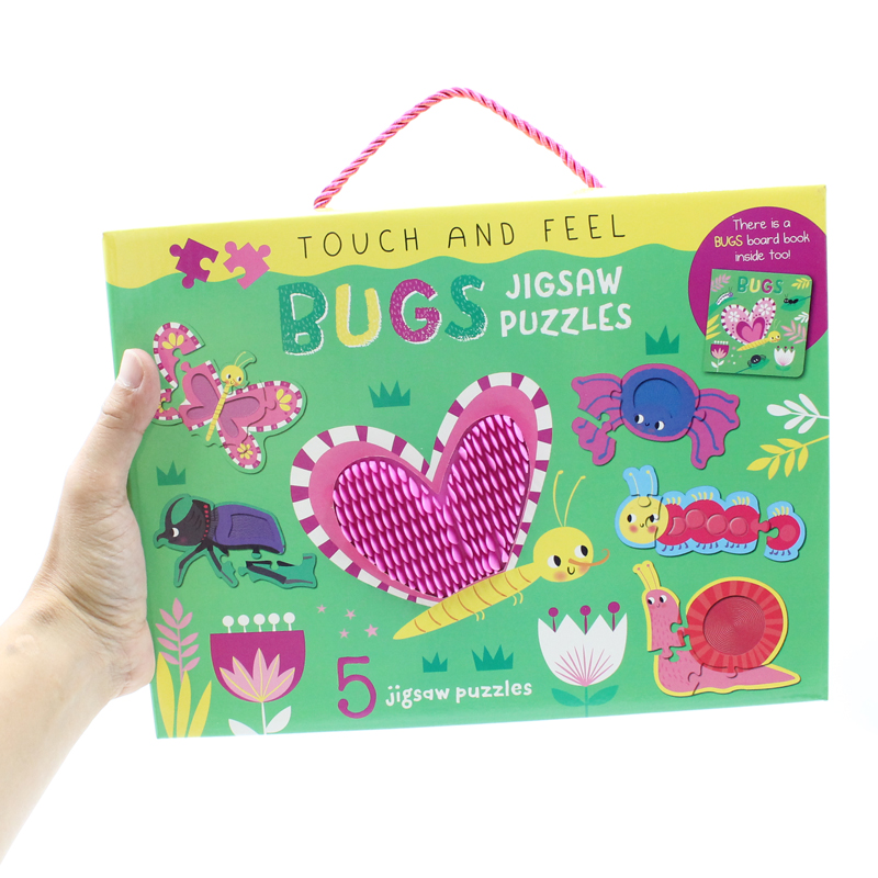 touch and feel jigsaw puzzles boxset - bugs (5 jigsaw puzzles) - Ảnh 8