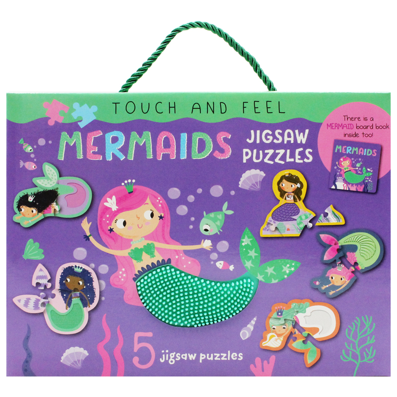 touch and feel jigsaw puzzles boxset - mermaids (5 jigsaw puzzles) - Ảnh 7