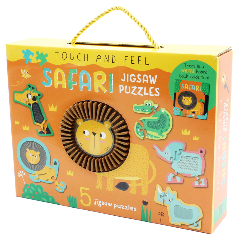 touch and feel jigsaw puzzles boxset - safari (5 jigsaw puzzles) - Ảnh 6