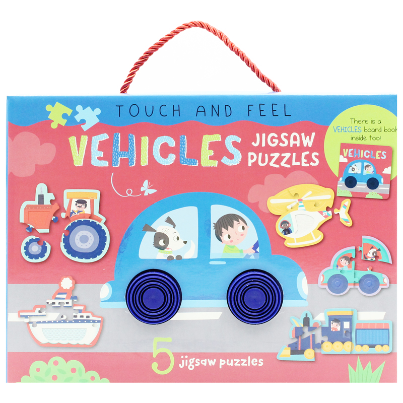 touch and feel jigsaw puzzles boxset - vehicles (5 jigsaw puzzles) - Ảnh 6