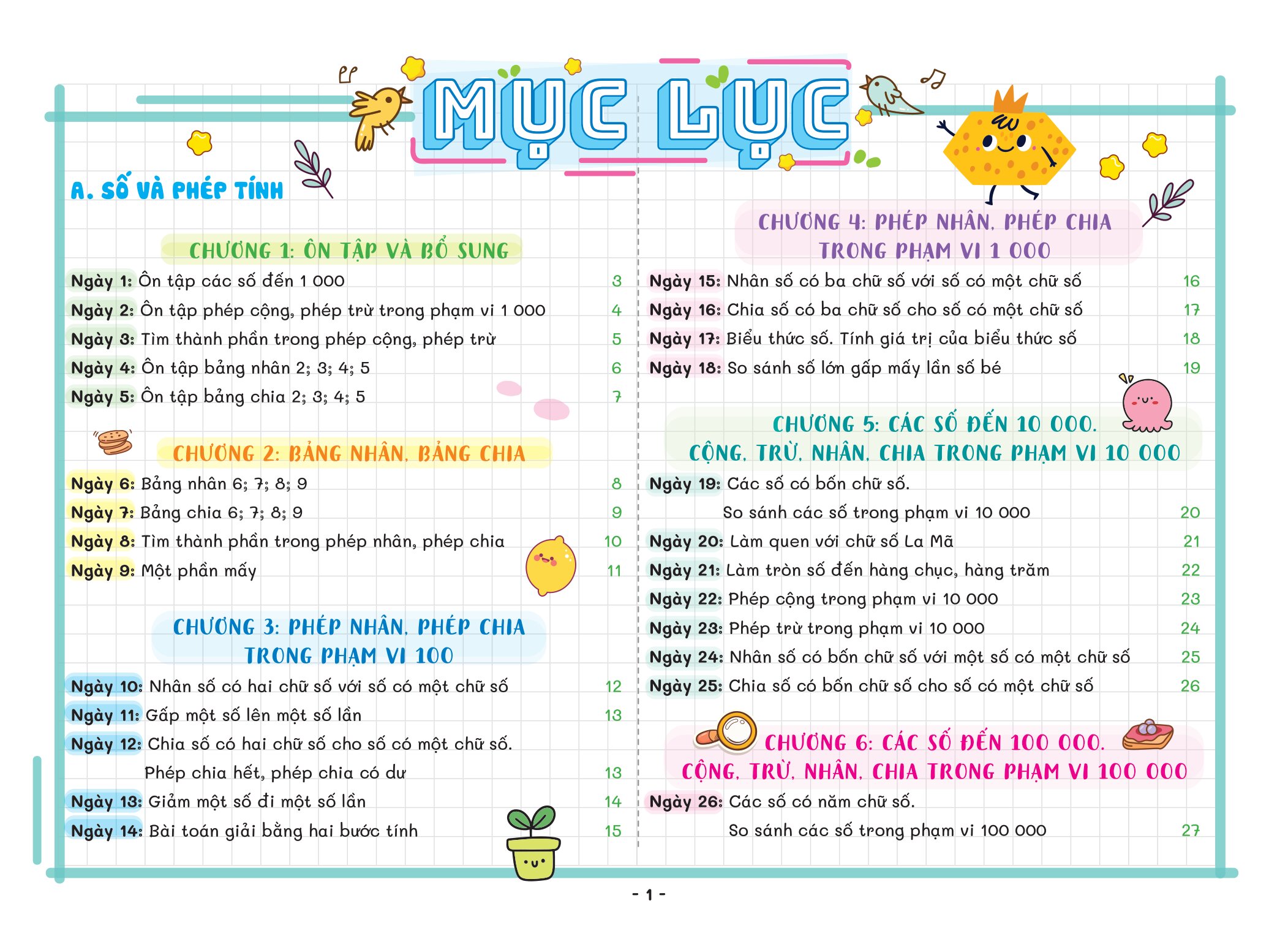 Tra Cứu Nhanh Kiến Thức Hàng Ngày - Sách Lịch Để Bàn Toán 3 - Ảnh 2