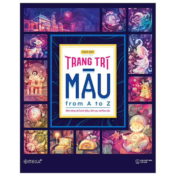 trang trí màu from a to z - nền tảng về cách điệu, bố cục và màu sắc