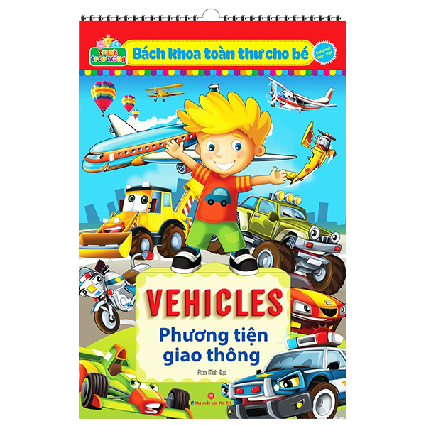 tranh treo tường - bách khoa toàn thư cho bé - song ngữ anh-việt - vehicles - phương tiện giao thông (tái bản 2022)