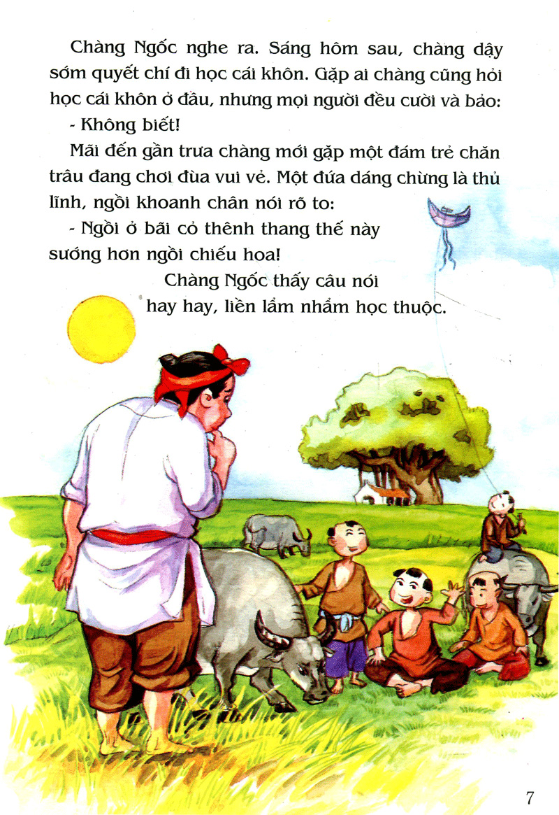 tranh truyện dân gian việt nam - anh chàng học khôn (tái bản 2019) - Ảnh 7