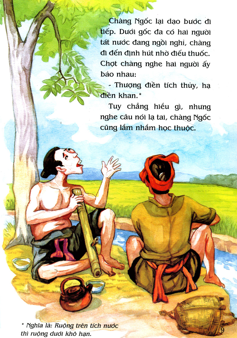 tranh truyện dân gian việt nam - anh chàng học khôn (tái bản 2019) - Ảnh 9