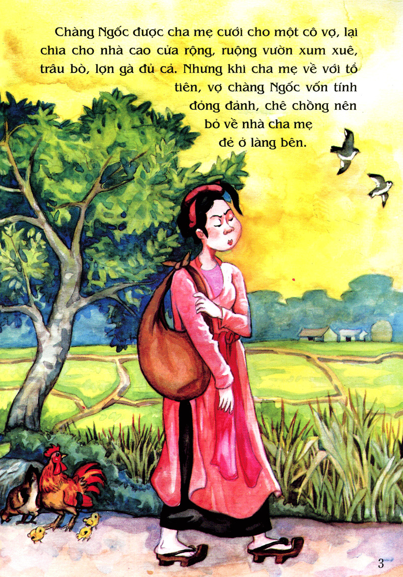 tranh truyện dân gian việt nam - anh chàng học khôn (tái bản 2023) - Ảnh 3