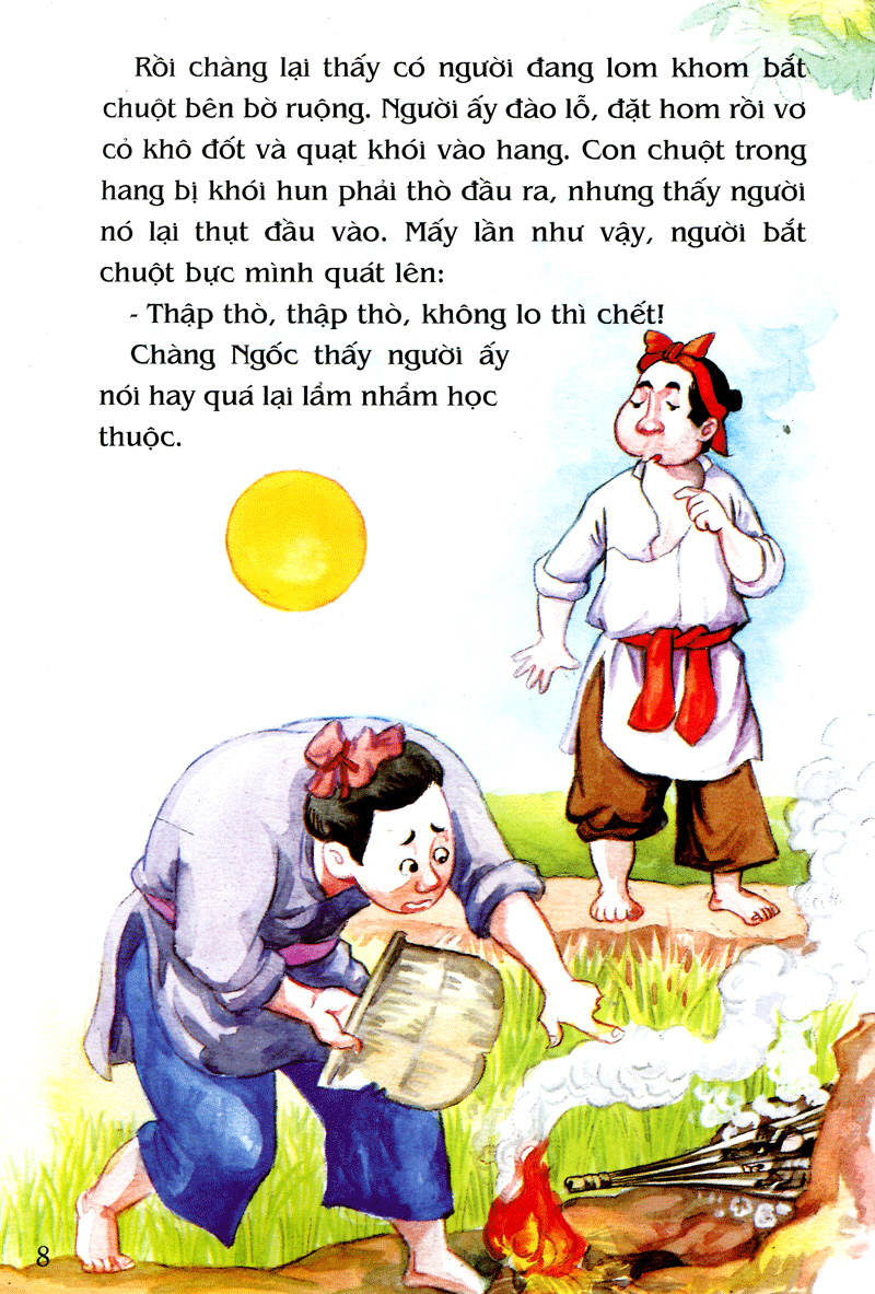 tranh truyện dân gian việt nam - anh chàng học khôn (tái bản 2023) - Ảnh 8