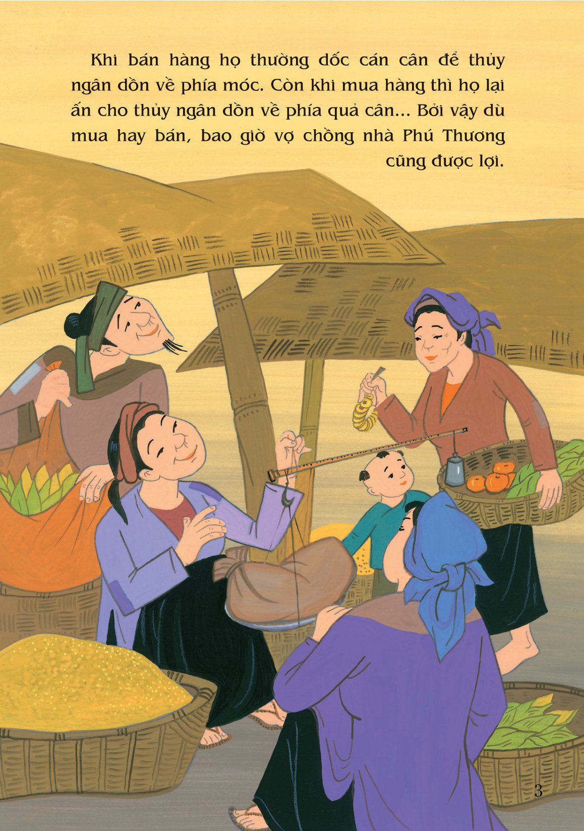 tranh truyện dân gian việt nam - cái cân thủy ngân (tái bản 2023) - Ảnh 3
