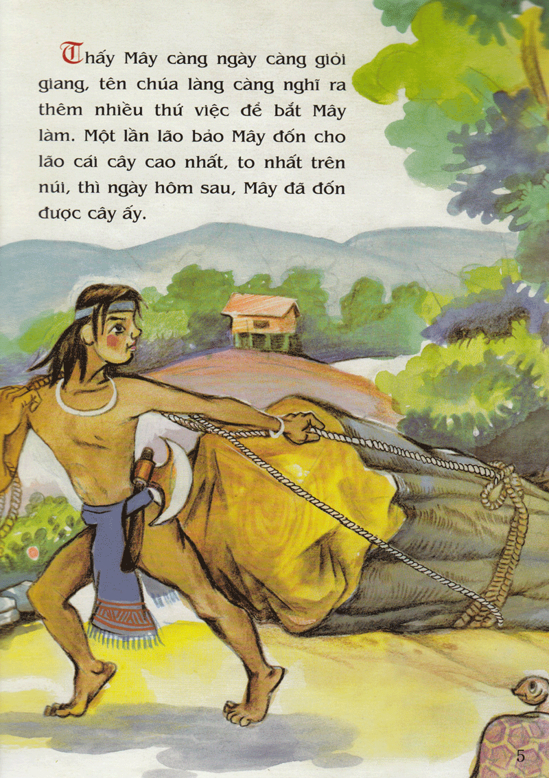 tranh truyện dân gian việt nam - cất nhà giữa hồ (tái bản 2023) - Ảnh 5
