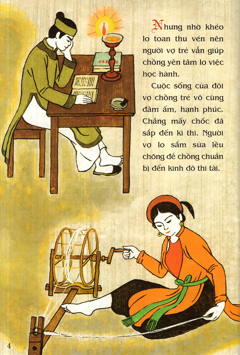 tranh truyện dân gian việt nam - hai ông tiến sĩ (tái bản 2024) - Ảnh 4