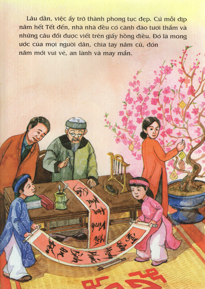 tranh truyện dân gian việt nam - sự tích hoa đào, hoa mai (tái bản 2024) - Ảnh 12