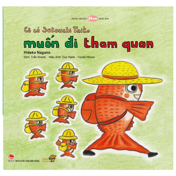 tranh truyện ehon - bé học kỹ năng sống - cô cá setouchi taiko muốn đi tham quan (từ 3 - 4 tuổi)