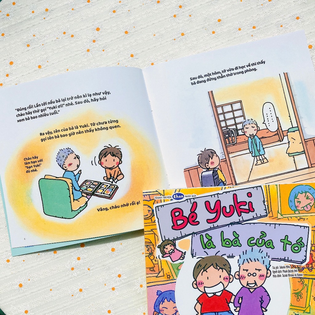 tranh truyện ehon nhật bản - bé yuki là bà của tớ - Ảnh 3