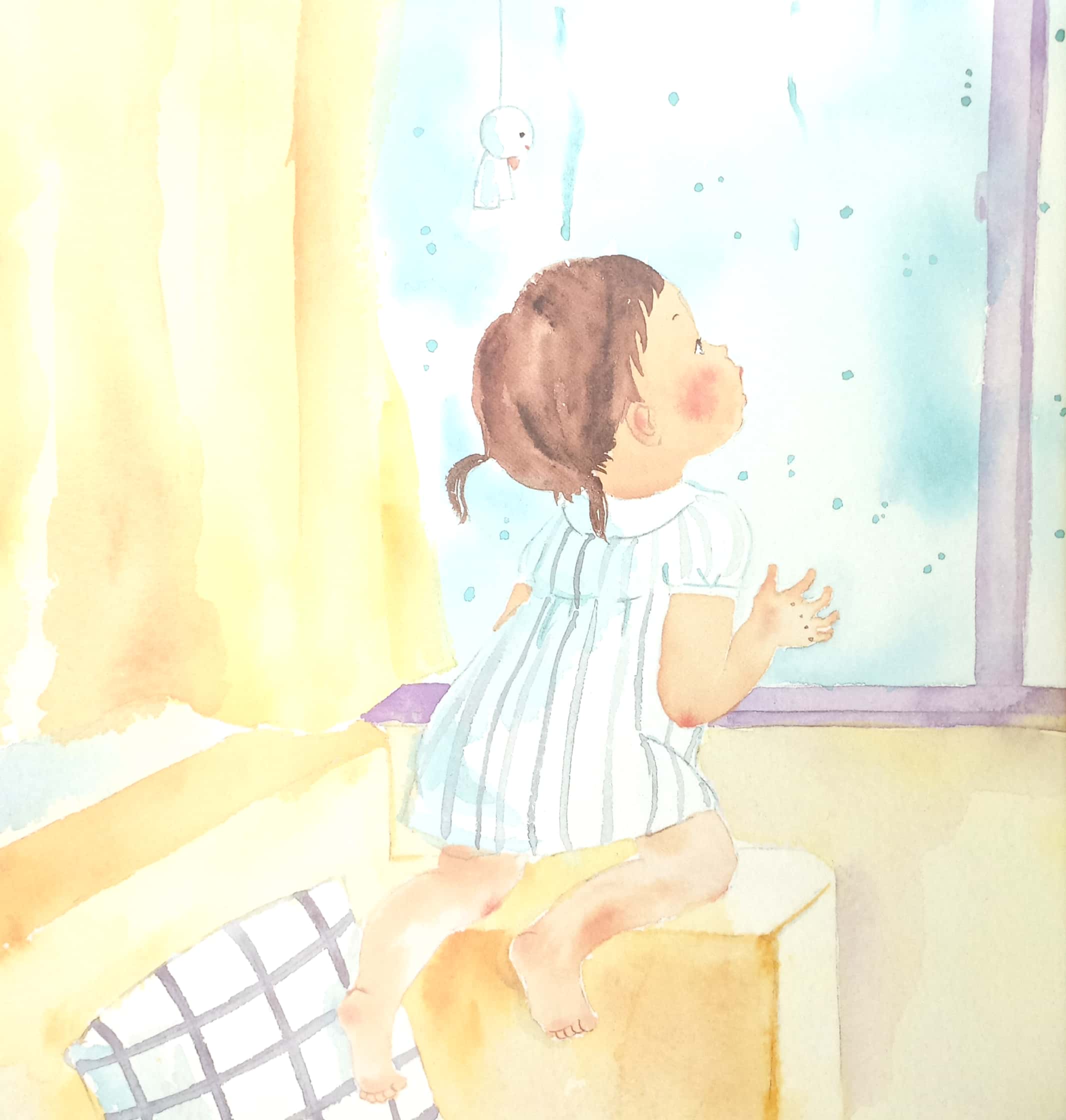 tranh truyện ehon nhật bản - đi dạo dưới mưa - Ảnh 3