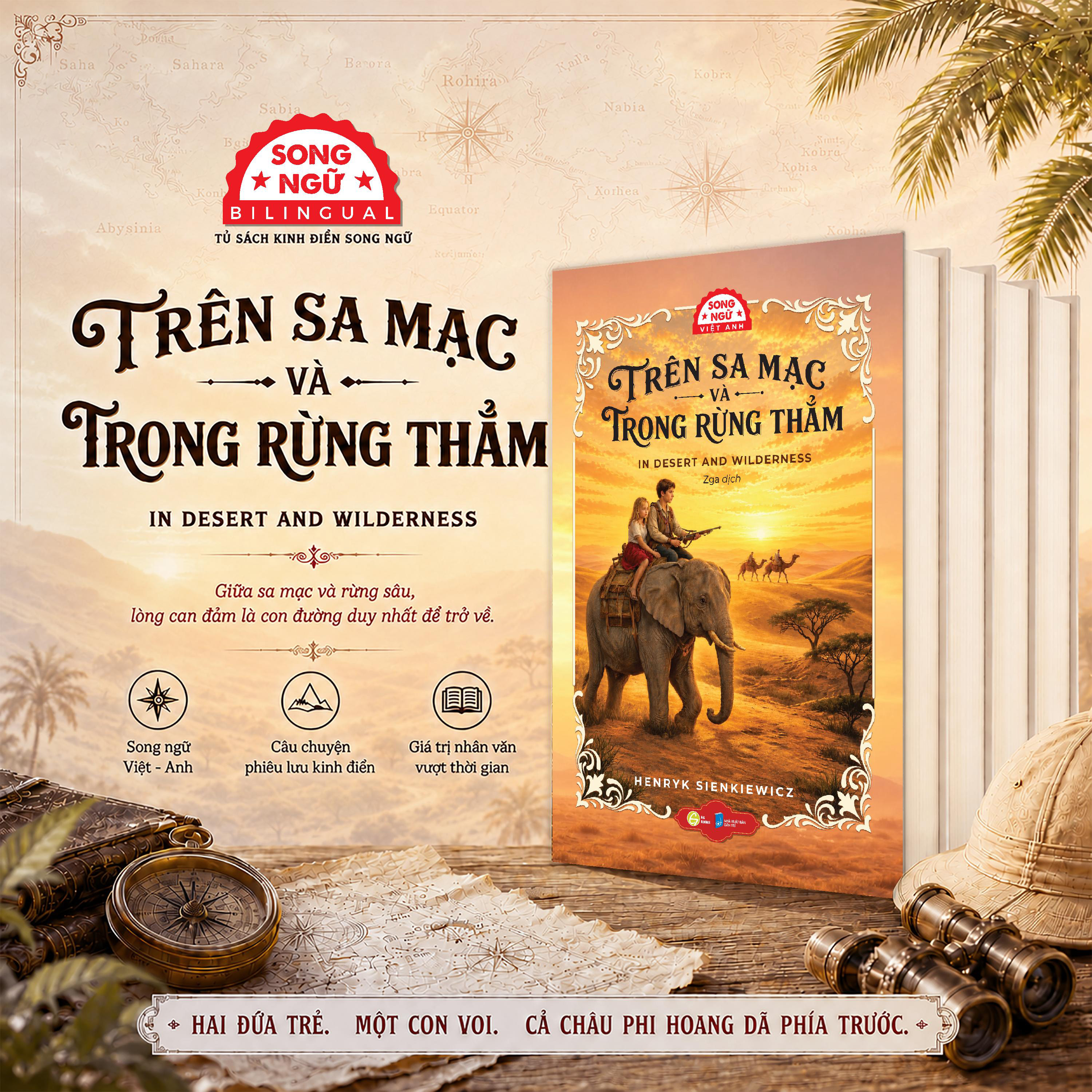 Trên Sa Mạc Và Trong Rừng Thẳm - In Desert And Wilderness - Song Ngữ Anh-Việt - Ảnh 6