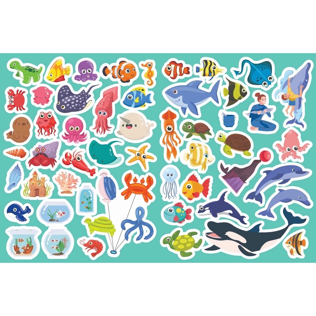 Trò Chơi Trang Trí Stickers - Bé Đi Thủy Cung - Ảnh 5