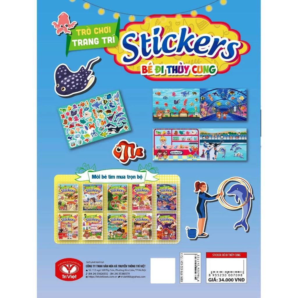 Trò Chơi Trang Trí Stickers - Bé Đi Thủy Cung - Ảnh 7