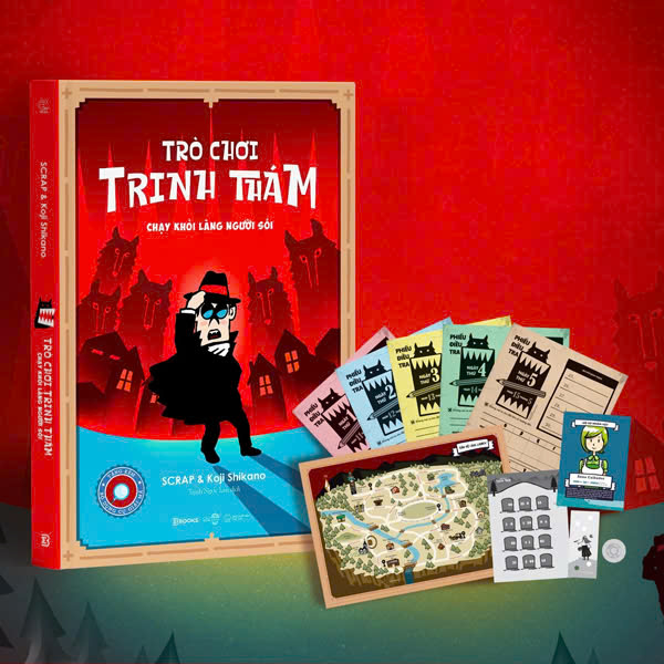Trò Chơi Trinh Thám - Chạy Khỏi Làng Người Sói - Kèm Bộ Dụng Cụ Giải Mã