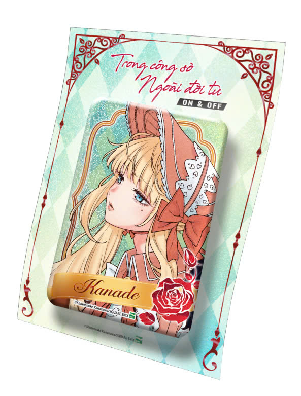 trong công sở, ngoài đời tư - on & off - tập 1 - bản sưu tầm - tặng kèm bookmark nhựa trong + huy hiệu kim loại + lenticular card + set keychain switch + thẻ staff - Ảnh 4