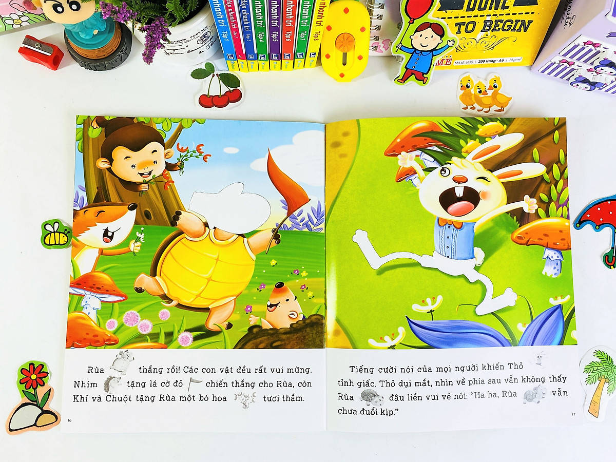 truyện cổ tích kinh điển - ba chú heo con (stickers) - Ảnh 8