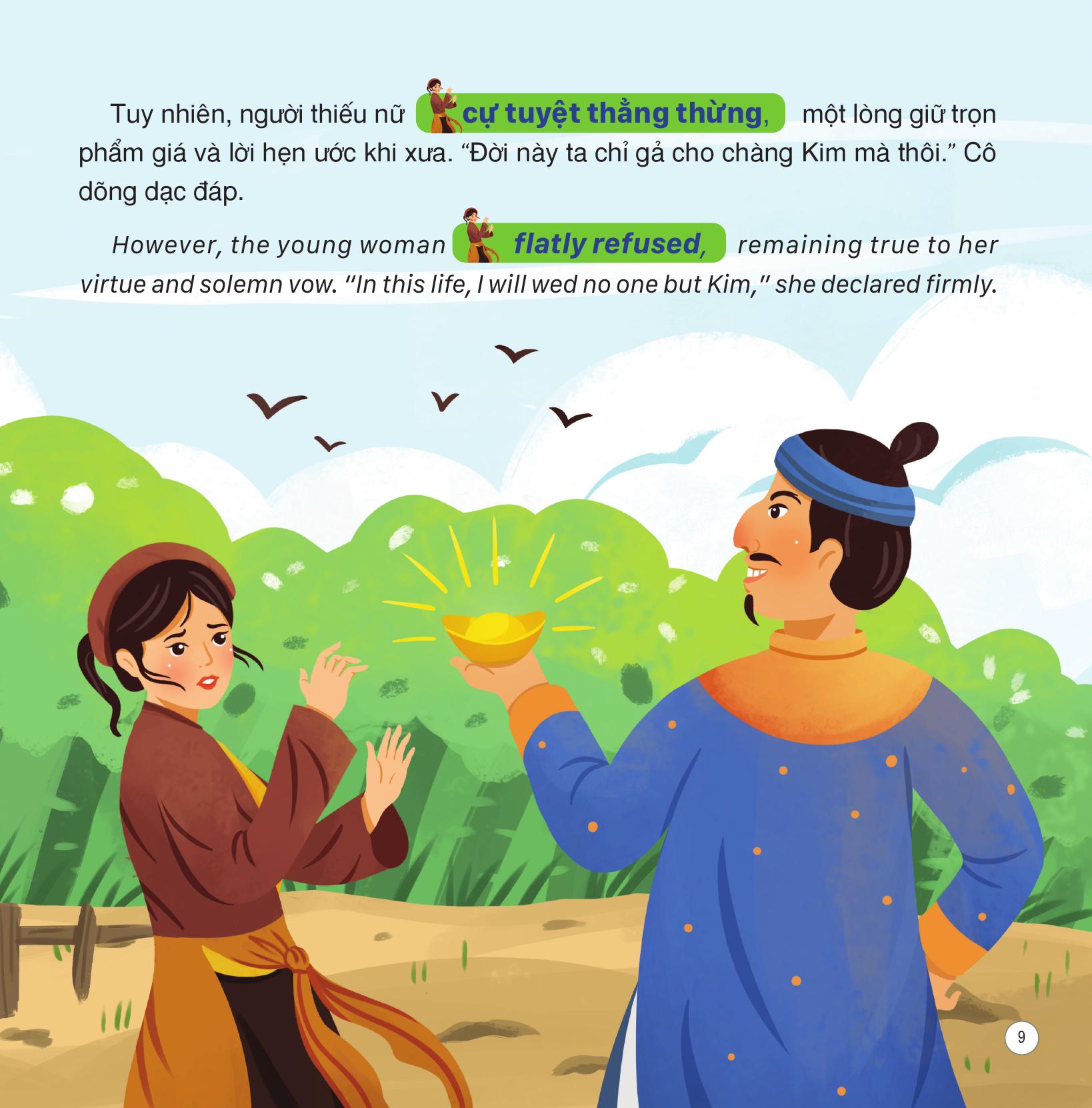 Truyện Cổ Tích Việt Nam - Sự Tích Cây Kim Giao - Song Ngữ Việt-Anh - Ảnh 11
