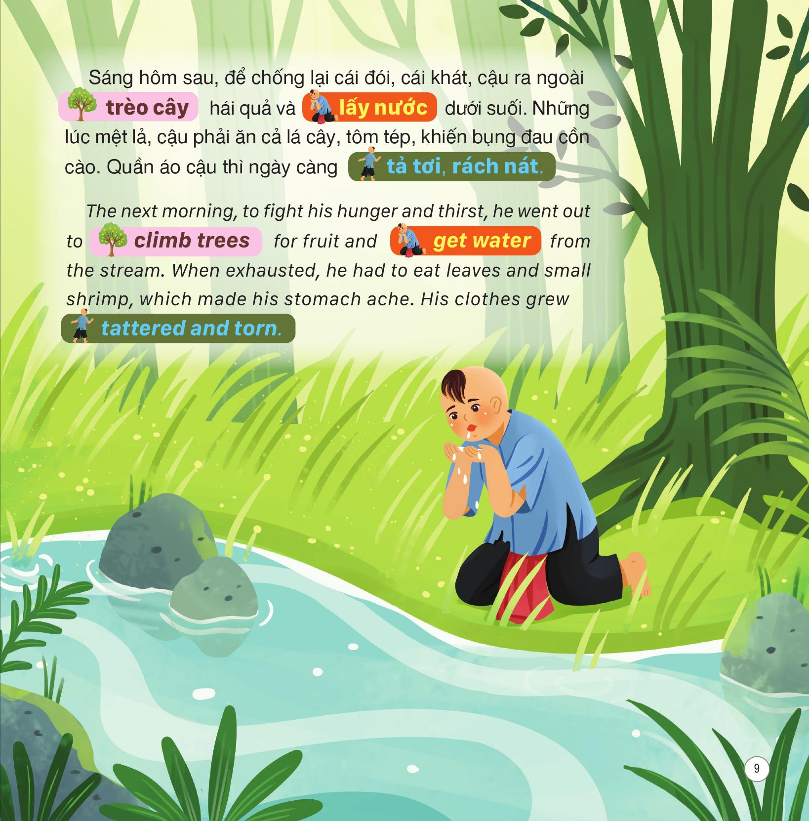 Truyện Cổ Tích Việt Nam - Sự Tích Cây Vú Sữa - Song Ngữ Việt-Anh - Ảnh 11