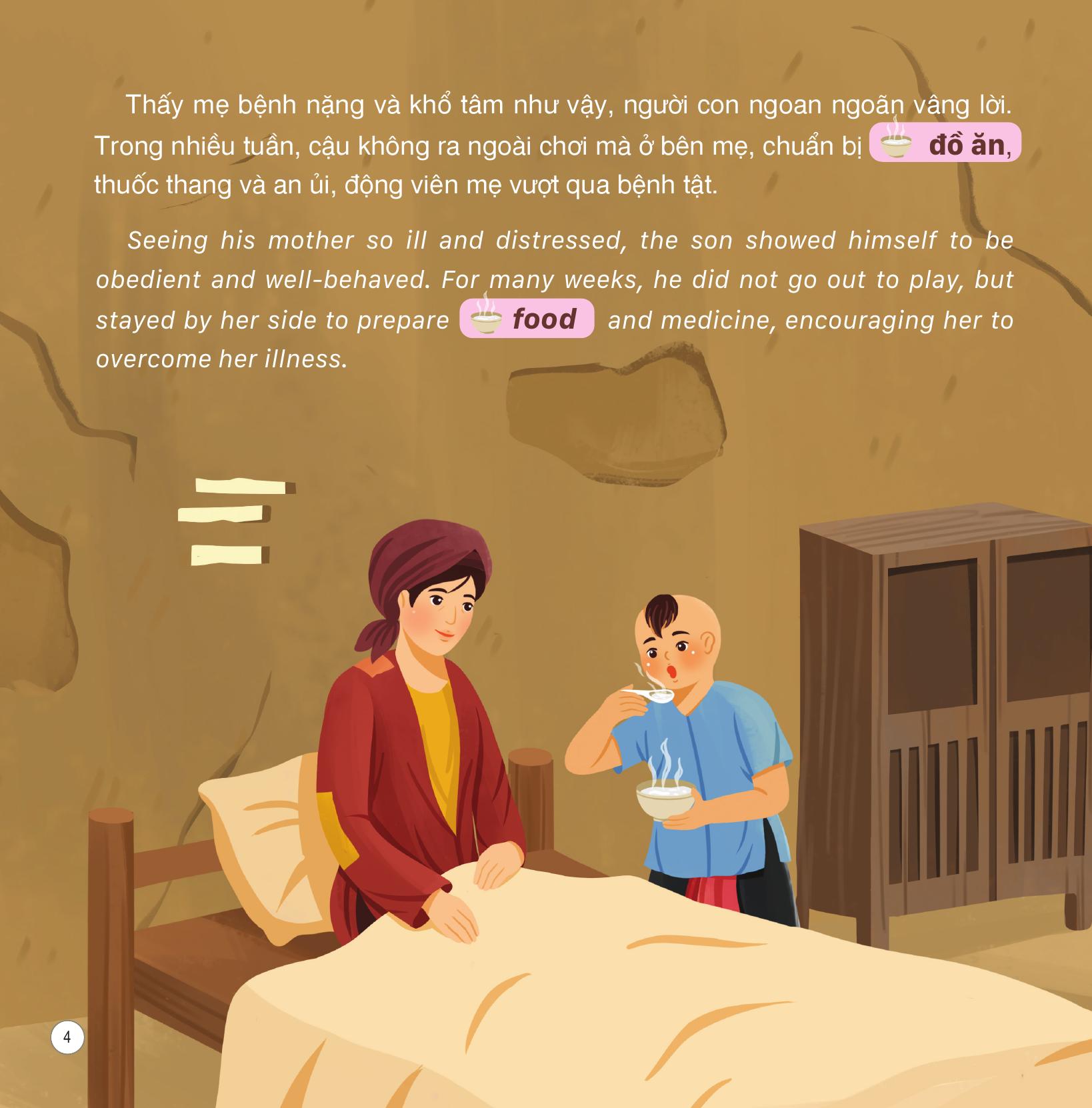 Truyện Cổ Tích Việt Nam - Sự Tích Cây Vú Sữa - Song Ngữ Việt-Anh - Ảnh 6