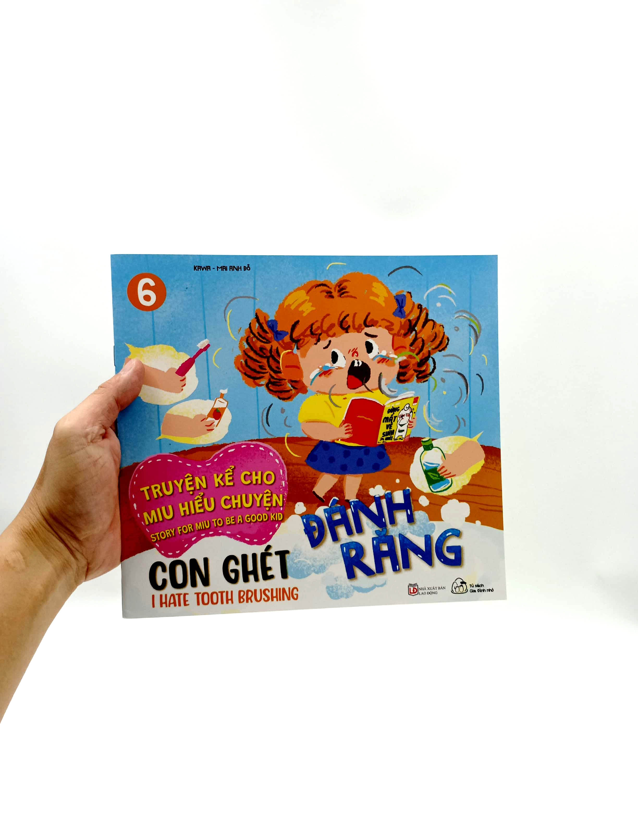 truyện kể cho miu hiểu chuyện - con ghét đánh răng (song ngữ việt-anh) - Ảnh 7