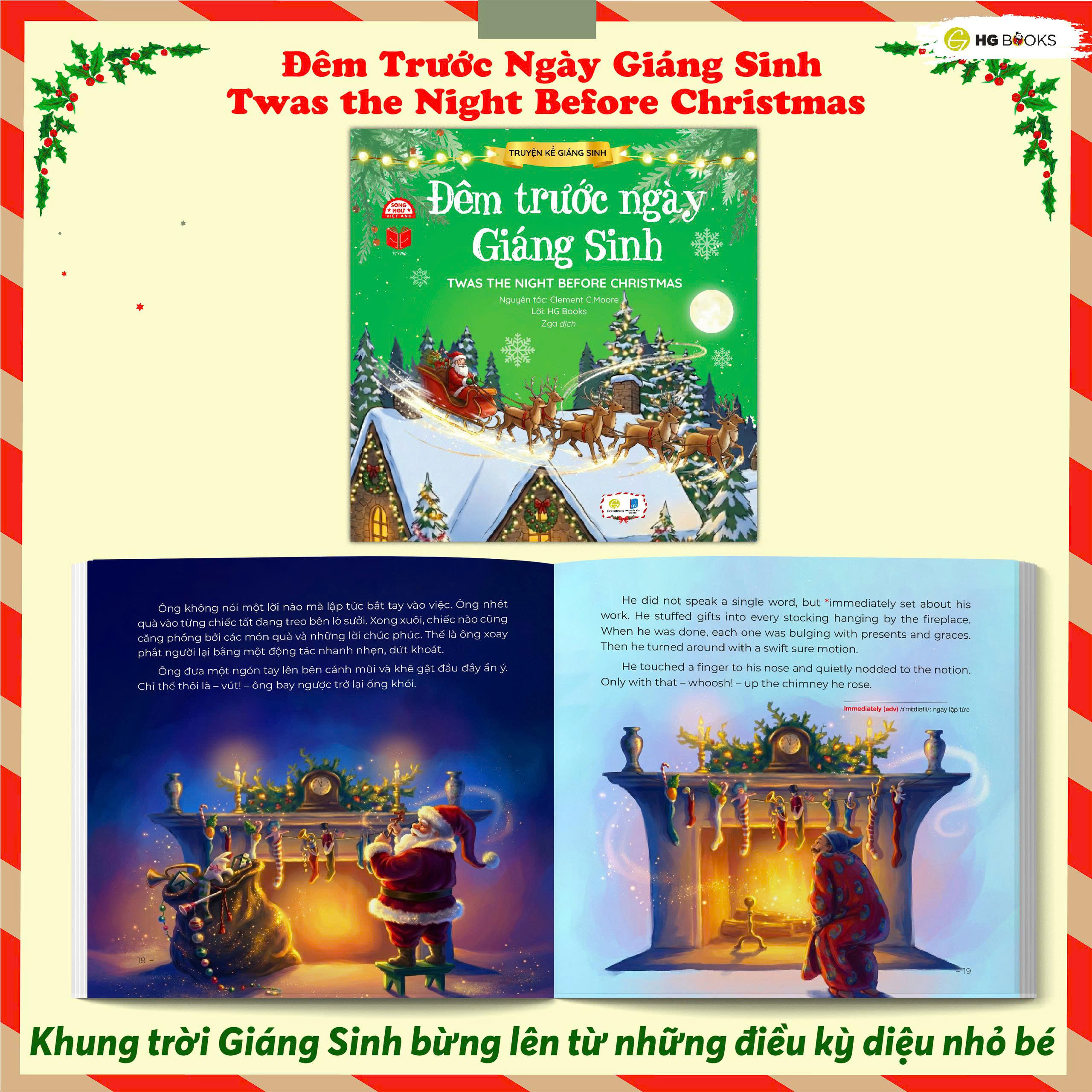 Truyện Kể Giáng Sinh - Đêm Trước Ngày Giáng Sinh - Twas The Night Before Christmas - Ảnh 3