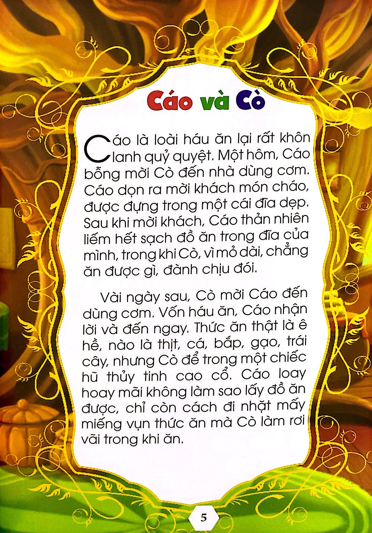 truyện ngụ ngôn chữ to cho trẻ tập đọc - Ảnh 3