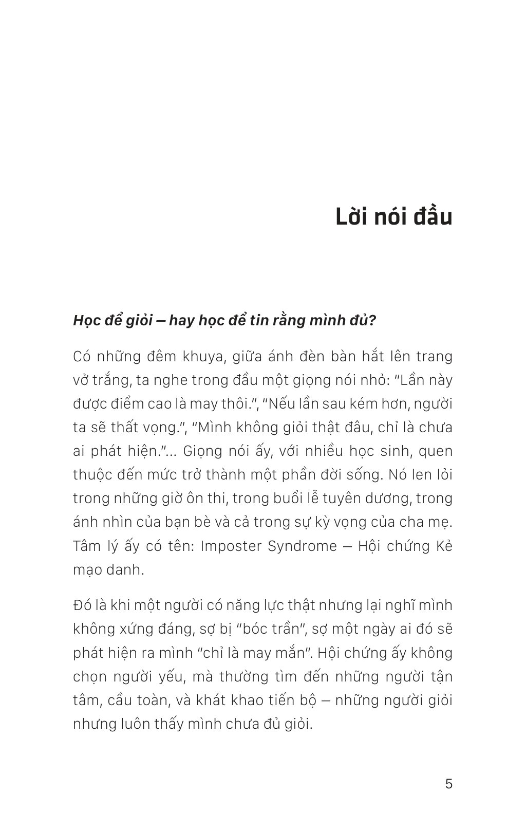 Truyện Tâm Lý Học Đường - Hội Chứng Kẻ Mạo Danh - Ảnh 4