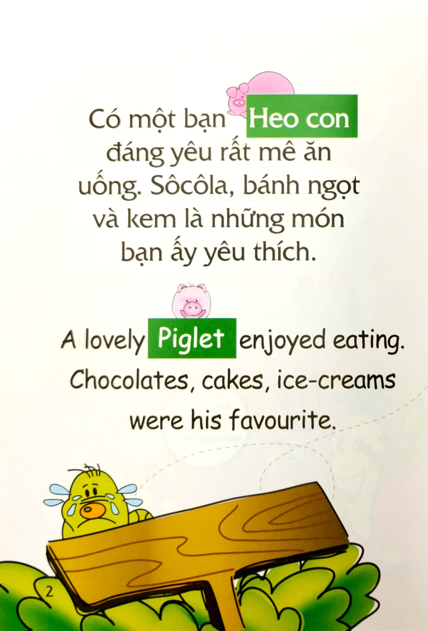truyện tranh song ngữ việt - anh cho bé - eating vegetables is good for health - ăn rau vào cho khỏe hơn nào - Ảnh 3