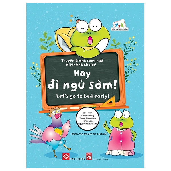 truyện tranh song ngữ việt - anh cho bé - letℹs go to bed early! - hãy đi ngủ sớm!