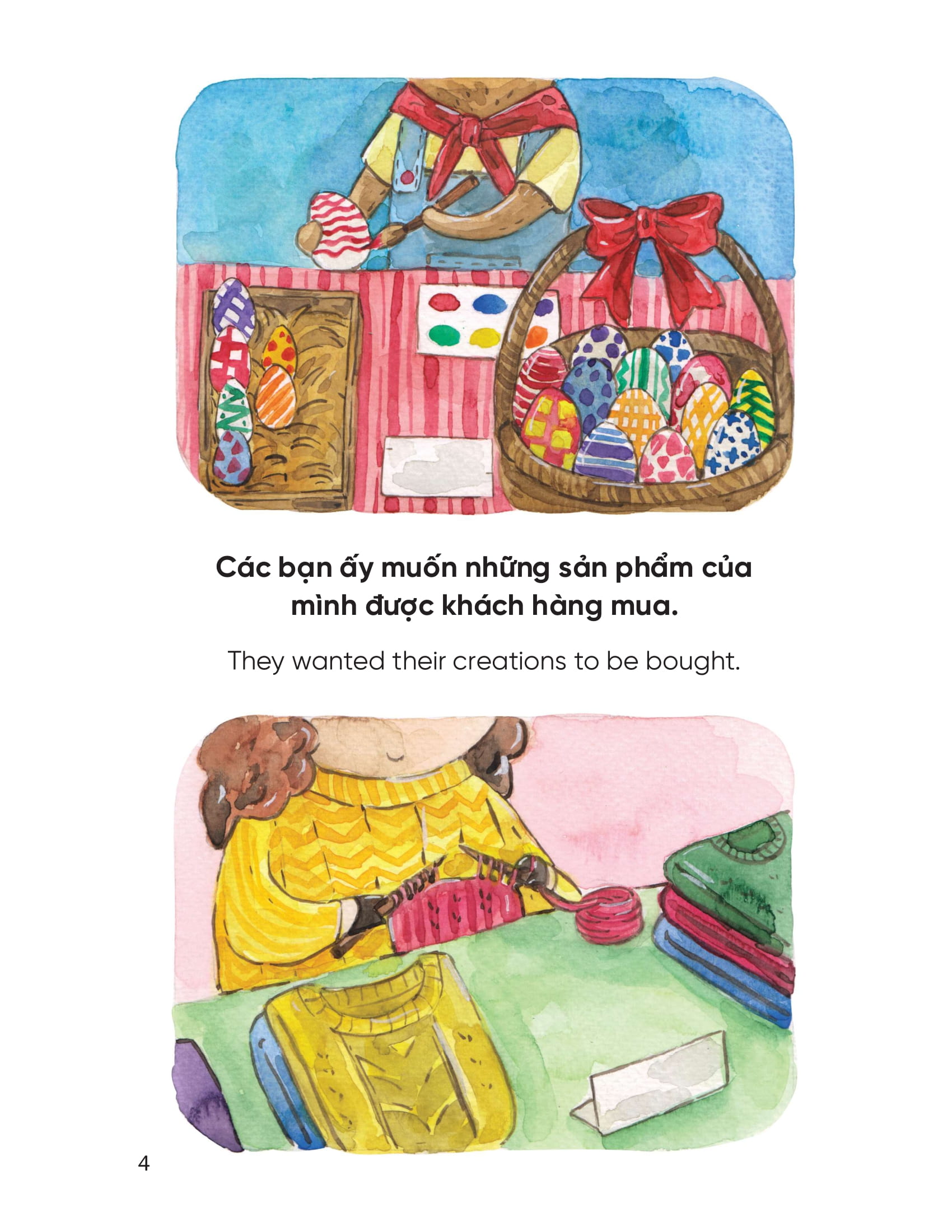 truyện tranh song ngữ việt - anh dành cho trẻ em - cùng học cư xử tốt - bé học cư xử thân thiện, niềm nở - being friendly - Ảnh 4