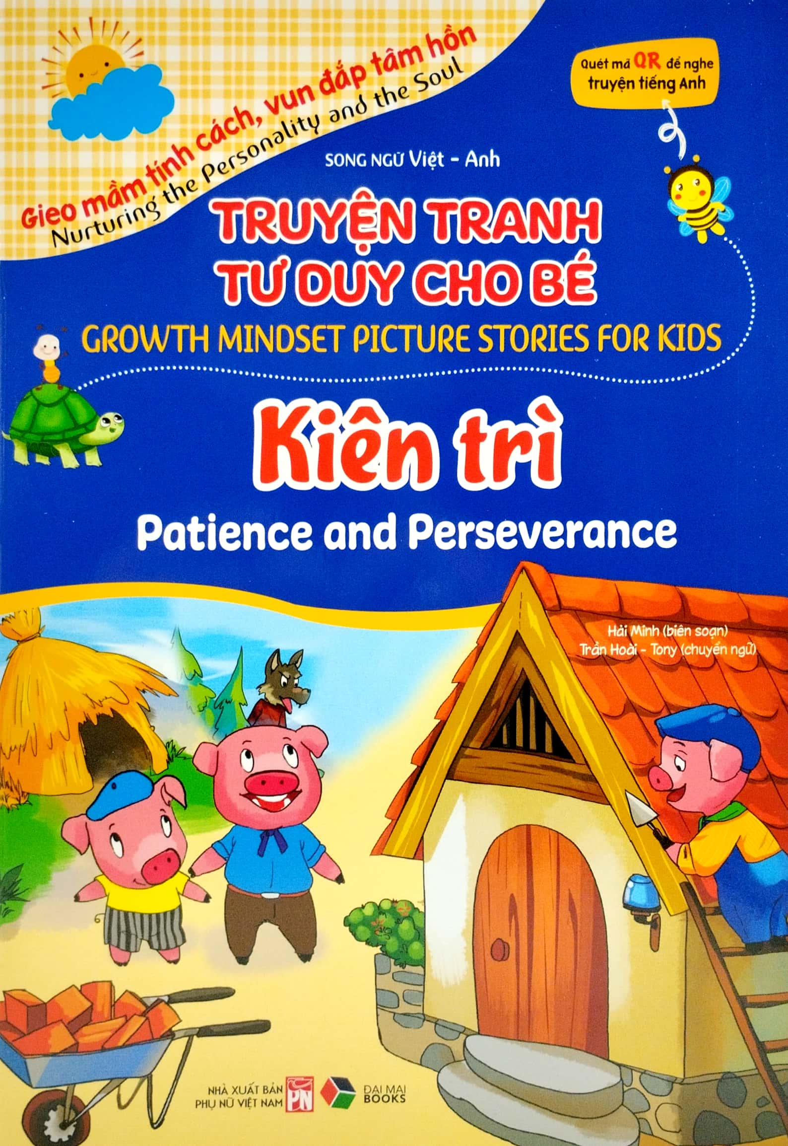 truyện tranh tư duy cho bé - song ngữ việt-anh - kiên trì - Ảnh 2