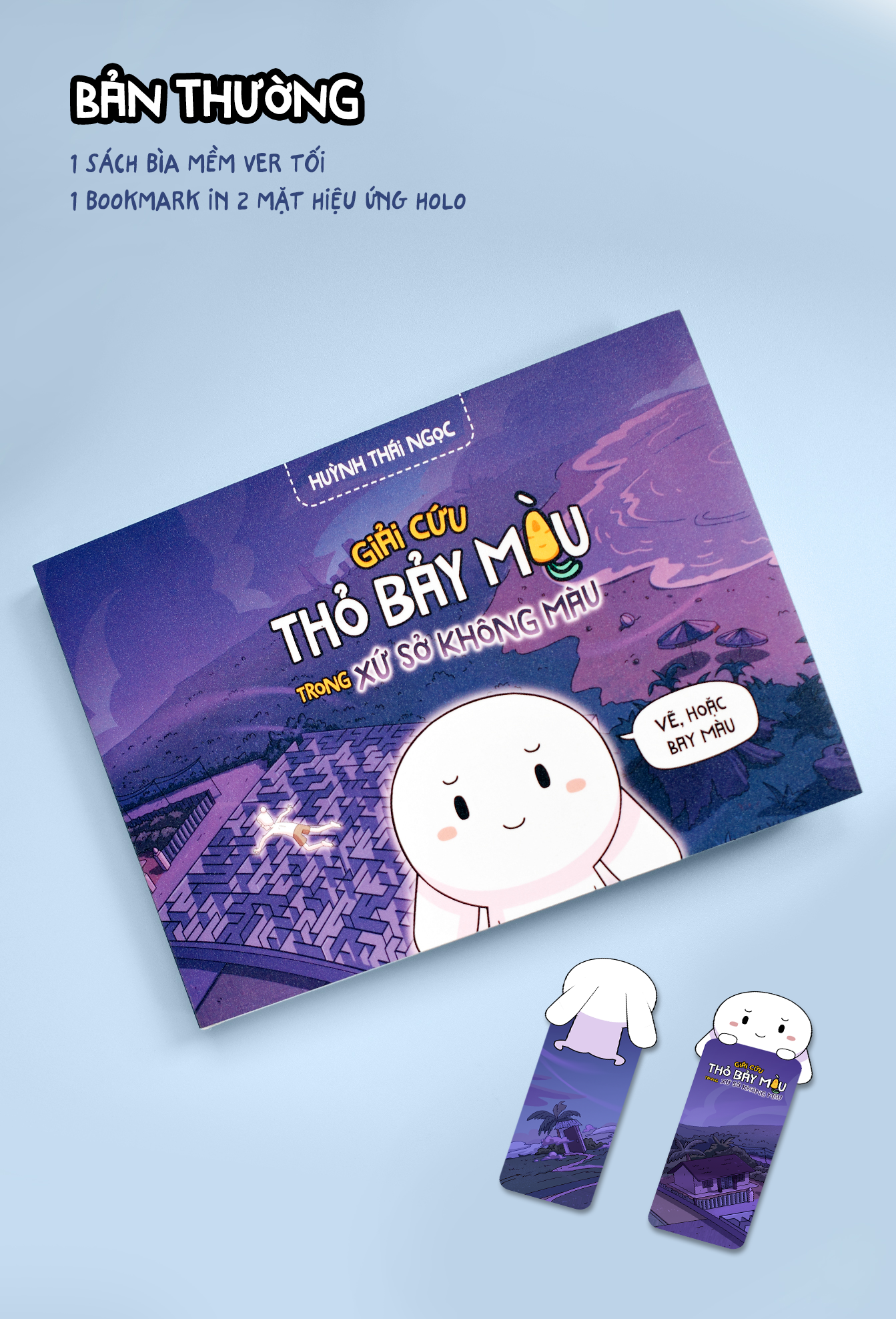 Truyện Tranh Tương Tác - Giải Cứu Thỏ Bảy Màu Trong Xứ Sở Không Màu - Tặng Kèm Bookmark 2 Mặt Cán Holo - Ảnh 3