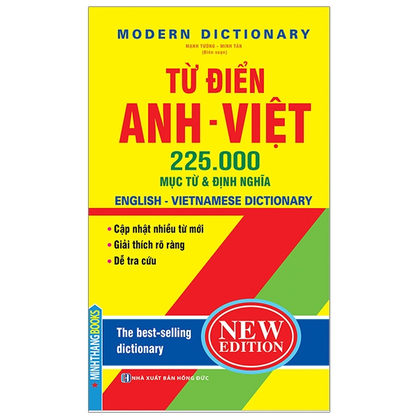 từ điển anh việt 225.000 mục từ & định nghĩa (bìa cứng) (tái bản 2024)