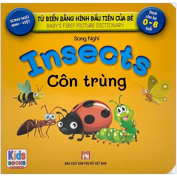 từ điển bằng hình đầu tiên của bé - baby's first picture dictionary - insects - côn trùng