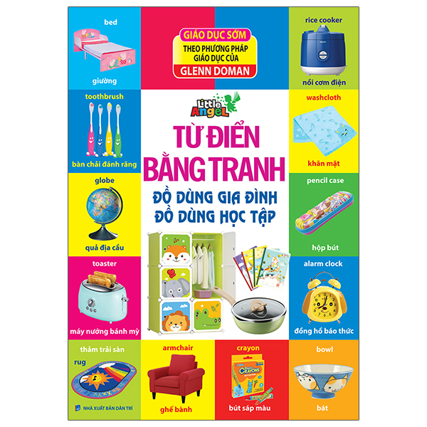 từ điển bằng tranh - đồ dùng gia đình, đồ dùng học tập - bìa cứng